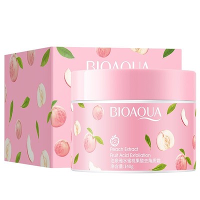 Пилинг скатка с экстрактом персика BIOAQUA, 140 гр.
