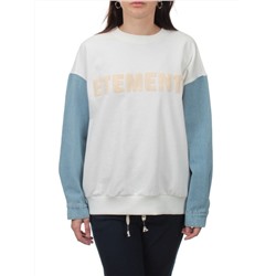 3266 WHITE/LT. BLUE Толстовка женская (95% хлопок, 5% спандекс)