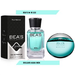 Beas M222 Bvlgari Aqua Men edp 50 ml, Парфюм мужской Beas M222 создан по мотивам аромата Bvlgari Aqua
