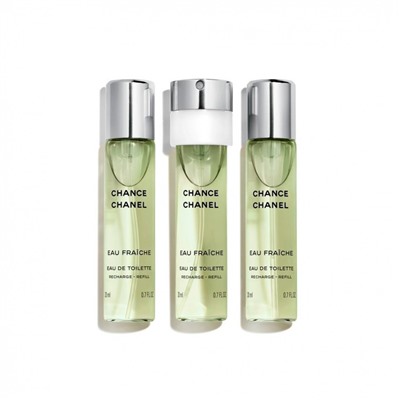 Chanel Chance Eau Fraîche Nachfullung EdT Taschenspray (3 x 20 ml) Сменный блок карманного спрея EdT (3 x 20 мл)