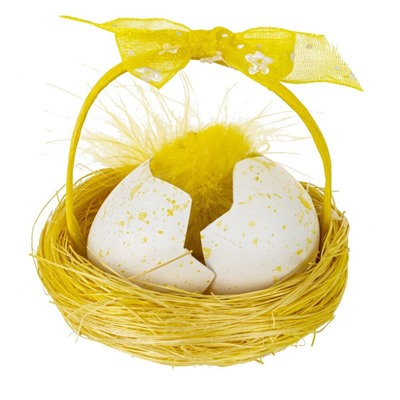 GAEM Набор из 2-х изделий декоративных "Гнездо пасхальное" (5,5*6), L11 W6 H6 см