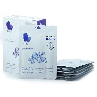Маска + крем для лица Rosel Cosmetics Face Mask 100% Hyaluronic Acid 36 + 6 g