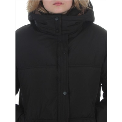 S24-292 BLACK Куртка зимняя женская (150 гр. холлофайбер)