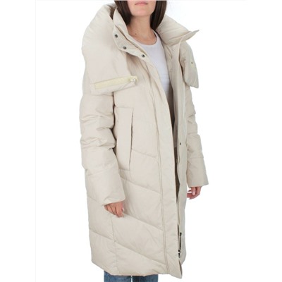 2108 LT.BEIGE Пальто зимнее женское (200 гр .холлофайбер)