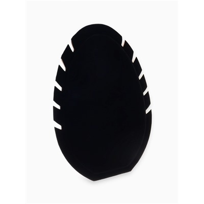 Подставка под кулоны и цепочки QF «Овал», 5 мест, 20×1.5×28, чёрная