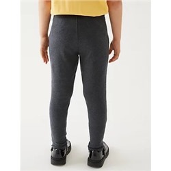 Girls' Skinny Leg Knitted School Trousers (2-18 Yrs)