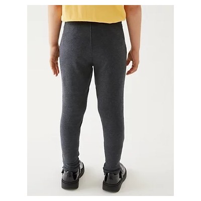 Girls' Skinny Leg Knitted School Trousers (2-18 Yrs)