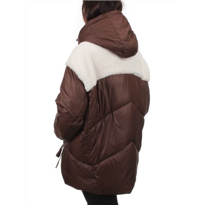 350-X47 BROWN Куртка зимняя женская (200 гр. холлофайбер)