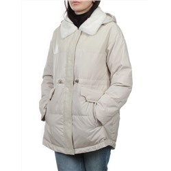 M24-212 LT. BEIGE Куртка демисезонная женская (100 гр. холлофайбер)