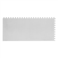 Гладилка из нержавеющей стали, 280 х 130 мм, деревянная ручка, зуб 6 х 6 мм Matrix