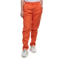 M045 ORANGE Брюки спортивные женские на флисе (100% хлопок) 7986