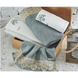 Махровый Набор Полотенец 4 шт/уп. 80x150 + 50x90 Azra Hamam Seti - EcoCotton