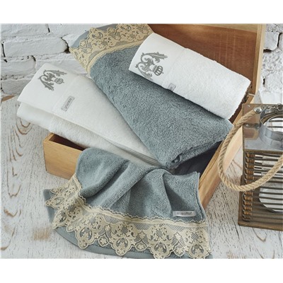 Махровый Набор Полотенец 4 шт/уп. 80x150 + 50x90 Azra Hamam Seti - EcoCotton
