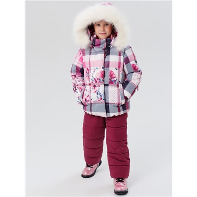 Комплект зимний для девочки: куртка, полукомбинезон