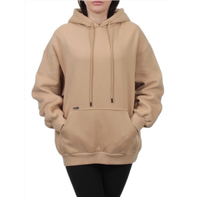 2610 BEIGE Толстовка женская (85% хлопок, 10% полиэстер, 5% спандекс)