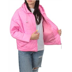 23-061 PINK Куртка оверсайз демисезонная женская (синтепон 100 гр.)