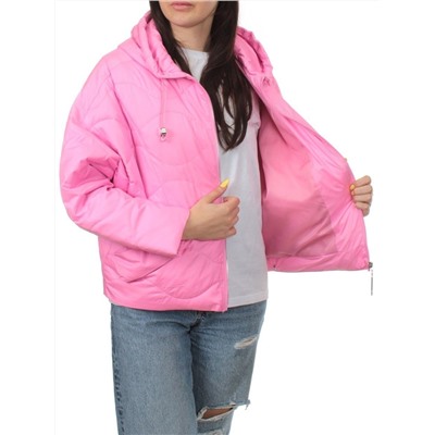 23-061 PINK Куртка оверсайз демисезонная женская (синтепон 100 гр.)
