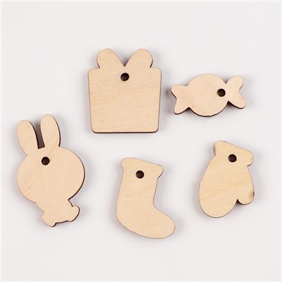 Роспись по дереву «‎Новый год у зайки»‎‎, набор для творчества