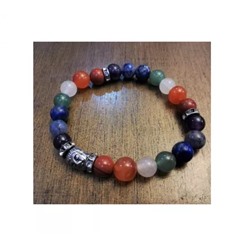 Браслет с камнями для 7 чакр, 7 Chakra Stone Bracelet - Premium, произв. Kalyan Puja