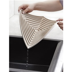 Коврик для сушки посуды Dry Flex, 34,5х31,5 см, бежевый