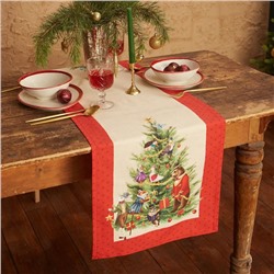 Дорожка новогодняя на стол "Этель" Noble Christmas 40х147 +/- 5 см, 100% хл, саржа 190 гр/м2