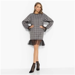 Платье комбинированное с сеткой, Вне формата (эталон)