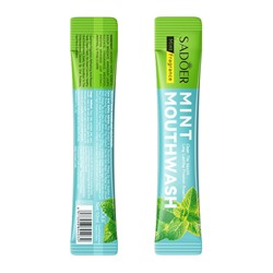 Ополаскиватель для полости рта со вкусом мяты Sadoer, 1 стик 10 мл.