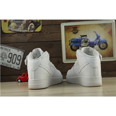 Зимние Nike Air Force из натуральной кожи