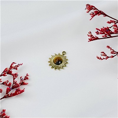 Радуга Самоцветов Подвеска с камнем Тигровый глаз (1 шт)