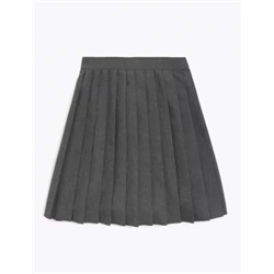 Girls' Easy Dressing Pull On School Skirt (2-16 Yrs)