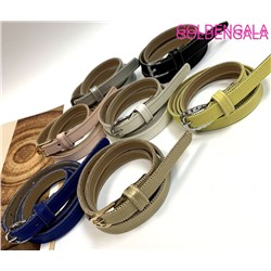 Ремень женский из экокожи 1,5х112 см Р2 тип 1