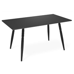 Стол SHT-TU15/TT55 150/80 МДФ/АБС-пластик
                        чёрный муар / чёрный
