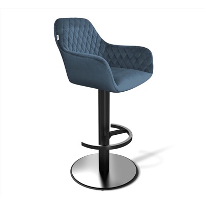 Стул барный SHT-ST38/S137
                        тихий океан / стальной / черный муар