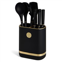 НАБОР AGNESS ИЗ 11ПР: 5 НОЖЕЙ,ПОДСТАВКА,ПОЛОВНИК,ЛОЖКА,ЛОПАТКА,ШУМОВКА,ЛОЖКА ДЛЯ СПАГЕТТИ