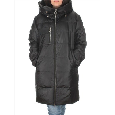 S21121 BLACK Куртка зимняя женская (150 гр. холлофайбера)