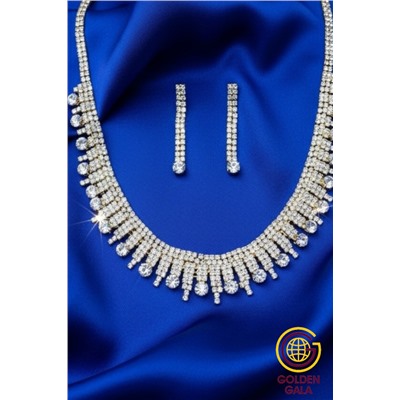 Набор бижутерии "Вечерний шарм" Арт Н5 модель 9 цвет золото