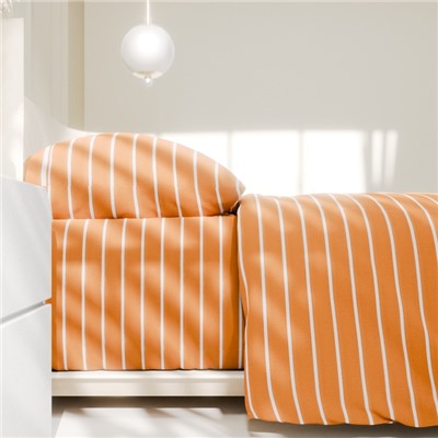 Постельное бельё Этель Евро Mustard stripes 200х217см, 220х240см, 70х70см-2 шт, 100% хлопок,поплин