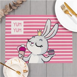 Новогодняя салфетка на стол "Yum yum", ПВХ, 40*29 см