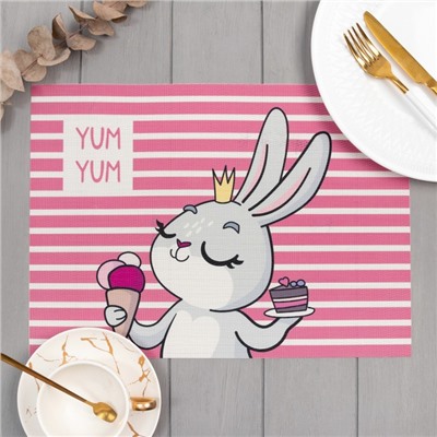Новогодняя салфетка на стол "Yum yum", ПВХ, 40*29 см