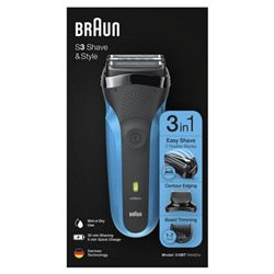 Braun Trimmer furs Gesicht quot;Series 3 310BTquot; in Schwarz und Blau  Триммер для лица "Серия 3 310ВТ" в черном и синем