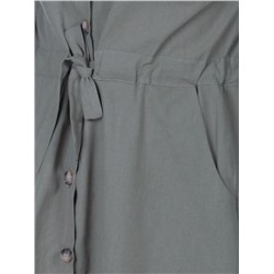 801 Платье хлопковое с поясом Fashion