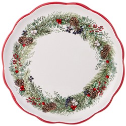 ТАРЕЛКА ЗАКУСОЧНАЯ AGNESS "CELEBRATION" 20,3*2 СМ (КОР=24ШТ.)