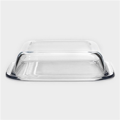Форма для запекания Доляна «Лазанья», 1.6 л, 24.7×22×5.2 см, квадратная, жаропрочное стекло, прозрачная