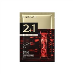 Тканевая антивозрастная маска с DNA пептидами KISSMWAH DNA Serum protein peptide mask, 25 мл
