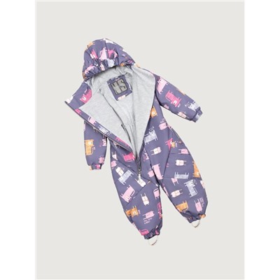 Комбинезон утеплённый для девочки NIKASTYLE 8м0125 Инжир