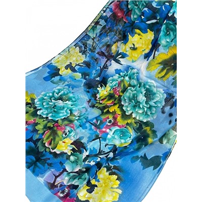 Шарф шифоновый с цветочным принтом Арт 0981/2