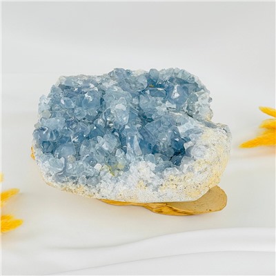 Радуга Самоцветов Друза Целестина на подставке