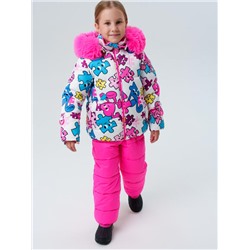 Комплект зимний для девочки: куртка, полукомбинезон
