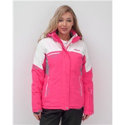 Горнолыжный костюм женский зимний УЦЕНКА розового цвета 02810R
