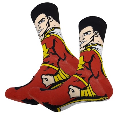 33436 DC Comics | Носки "Шазам", р-р 40-45 (красный/черный)